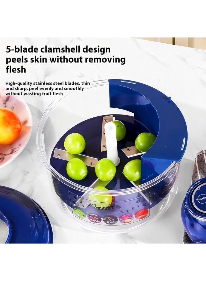 توشيونيكس مقشرة كهربائية للثوم والخضراوات | مقشرة أوتوماتيكية للفواكه والخضراوات الصغيرة | سريعة، قوية، سهلة التنظيف، وصغيرة الحجم، مثالية للمطبخ - Image 2